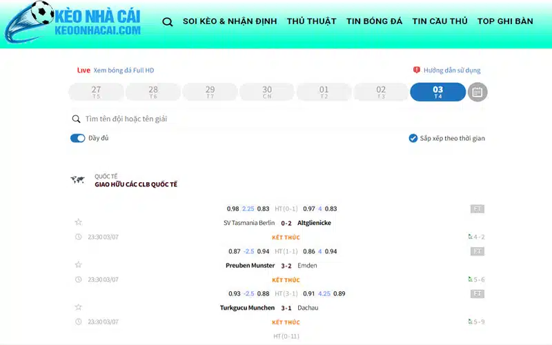 2 chuyen muc KQBD tai keoonhacai Chuyên mục KQBD tại keoonhacai.com